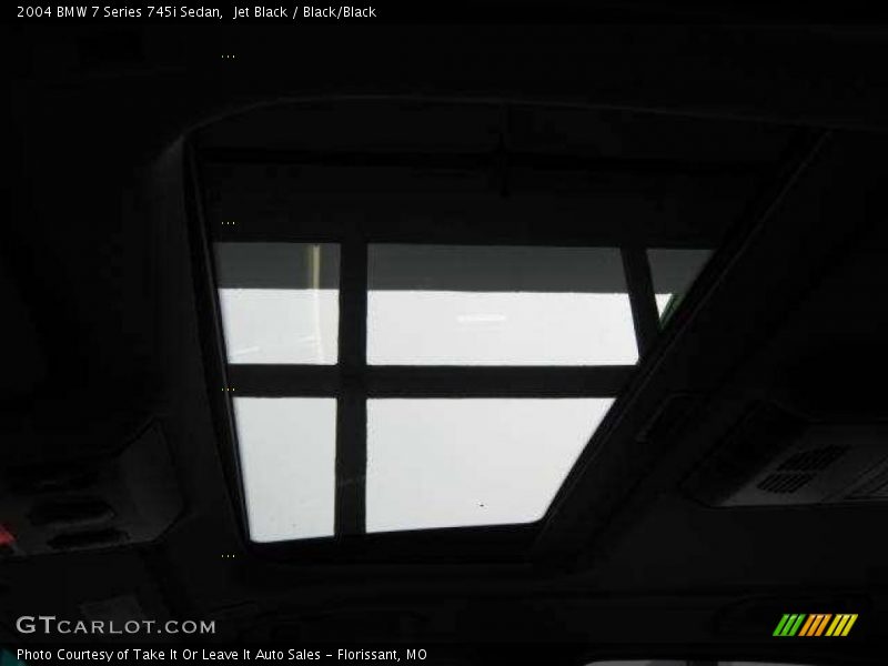 Jet Black / Black/Black 2004 BMW 7 Series 745i Sedan