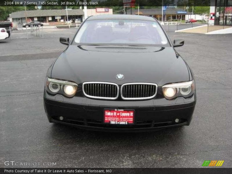 Jet Black / Black/Black 2004 BMW 7 Series 745i Sedan