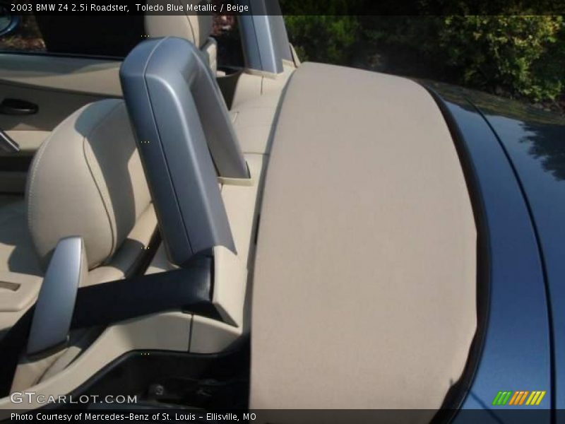 Toledo Blue Metallic / Beige 2003 BMW Z4 2.5i Roadster