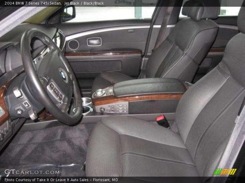 Jet Black / Black/Black 2004 BMW 7 Series 745i Sedan