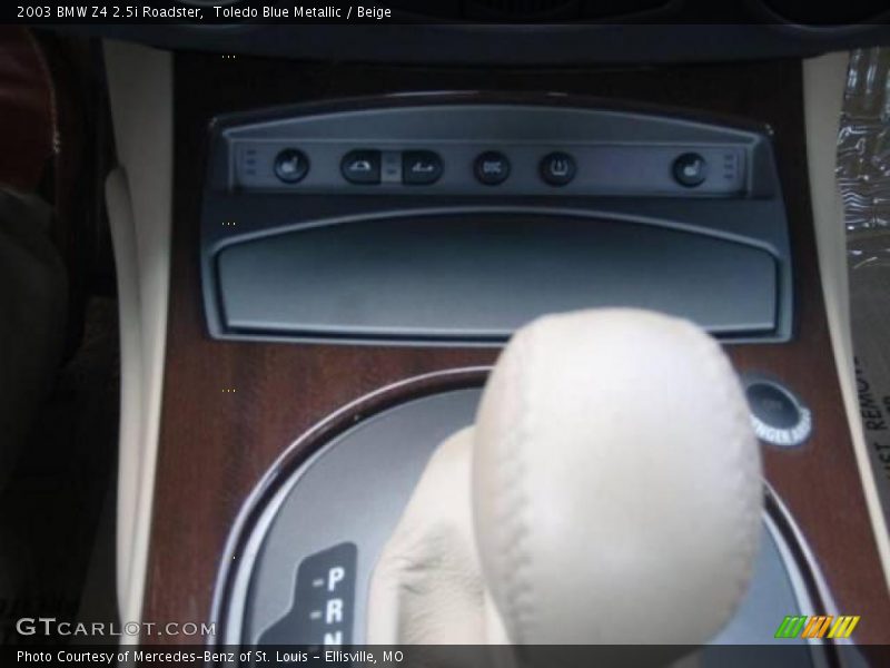 Toledo Blue Metallic / Beige 2003 BMW Z4 2.5i Roadster