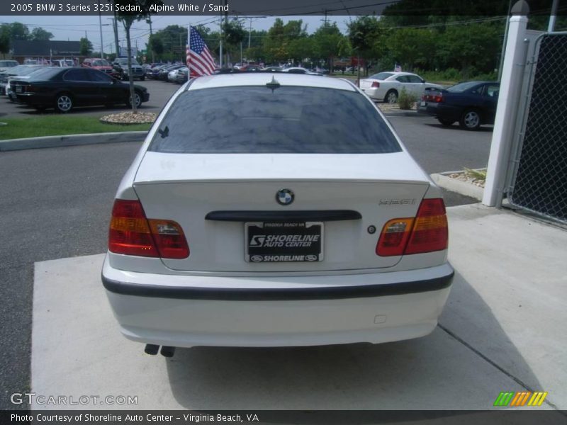 Alpine White / Sand 2005 BMW 3 Series 325i Sedan