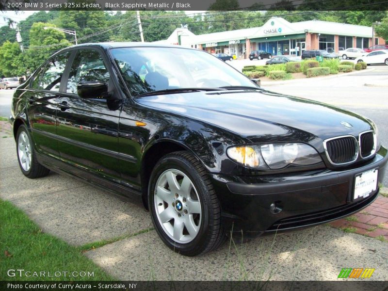 Black Sapphire Metallic / Black 2005 BMW 3 Series 325xi Sedan