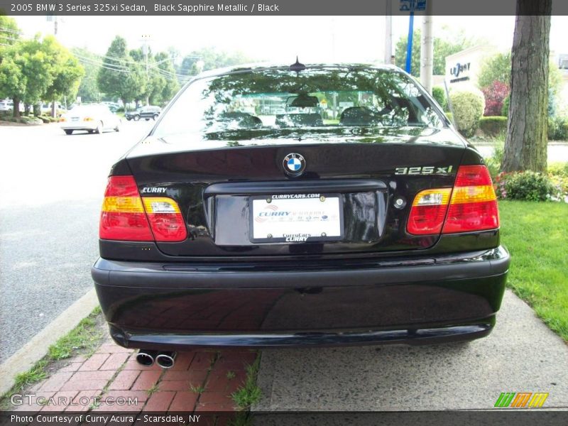Black Sapphire Metallic / Black 2005 BMW 3 Series 325xi Sedan