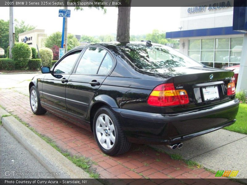 Black Sapphire Metallic / Black 2005 BMW 3 Series 325xi Sedan