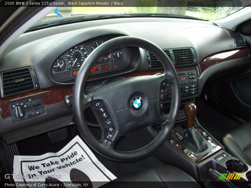 Black Sapphire Metallic / Black 2005 BMW 3 Series 325xi Sedan