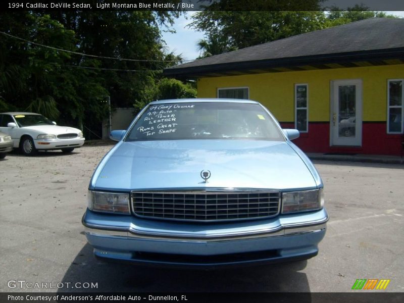 Light Montana Blue Metallic / Blue 1994 Cadillac DeVille Sedan