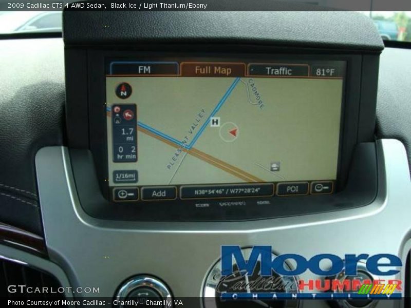 Black Ice / Light Titanium/Ebony 2009 Cadillac CTS 4 AWD Sedan