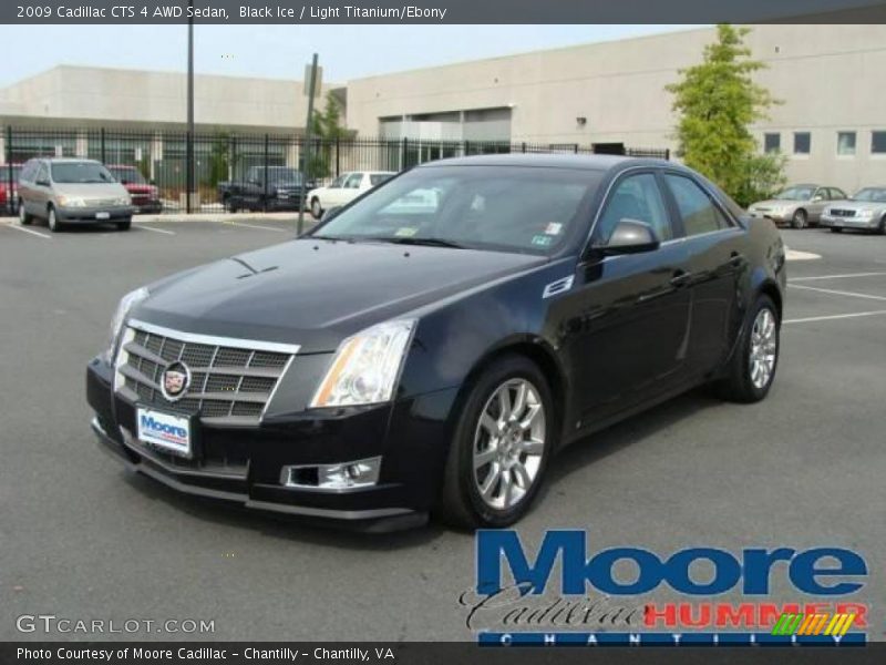 Black Ice / Light Titanium/Ebony 2009 Cadillac CTS 4 AWD Sedan