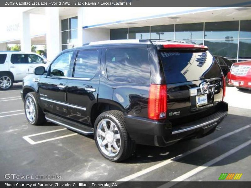 Black Raven / Cocoa/Cashmere 2009 Cadillac Escalade Hybrid AWD