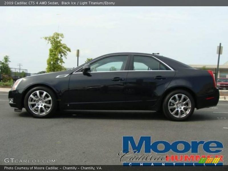 Black Ice / Light Titanium/Ebony 2009 Cadillac CTS 4 AWD Sedan