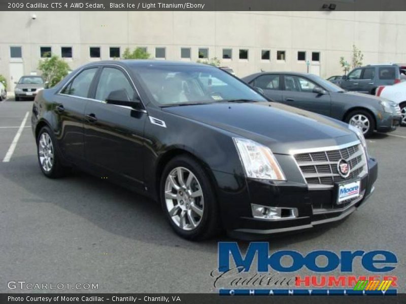 Black Ice / Light Titanium/Ebony 2009 Cadillac CTS 4 AWD Sedan