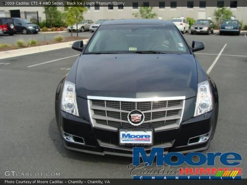 Black Ice / Light Titanium/Ebony 2009 Cadillac CTS 4 AWD Sedan