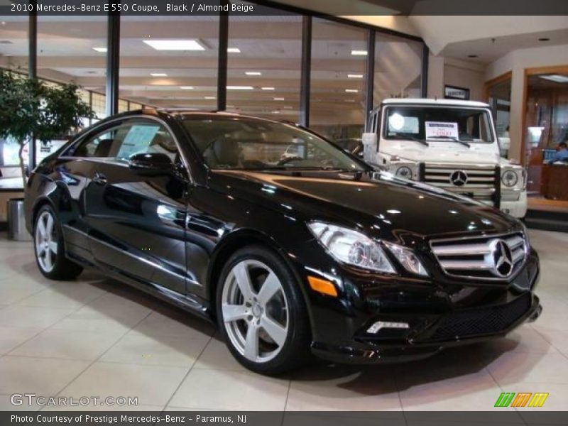 Black / Almond Beige 2010 Mercedes-Benz E 550 Coupe