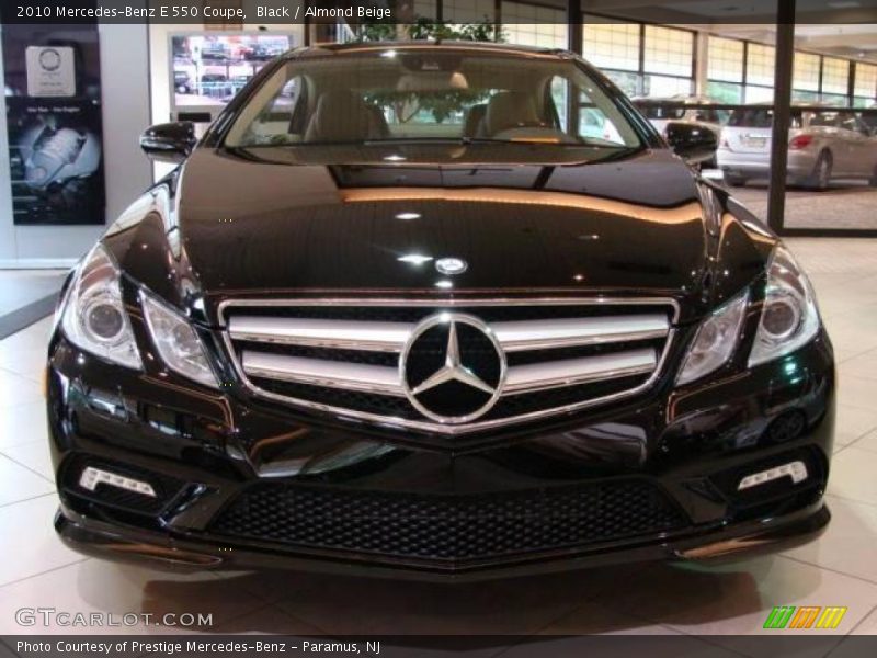 Black / Almond Beige 2010 Mercedes-Benz E 550 Coupe