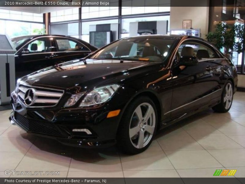 Black / Almond Beige 2010 Mercedes-Benz E 550 Coupe