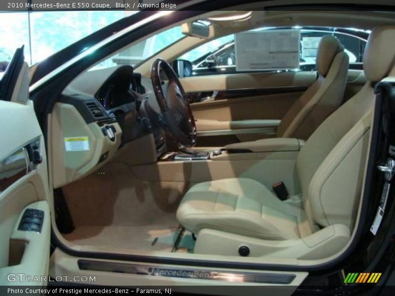 Black / Almond Beige 2010 Mercedes-Benz E 550 Coupe