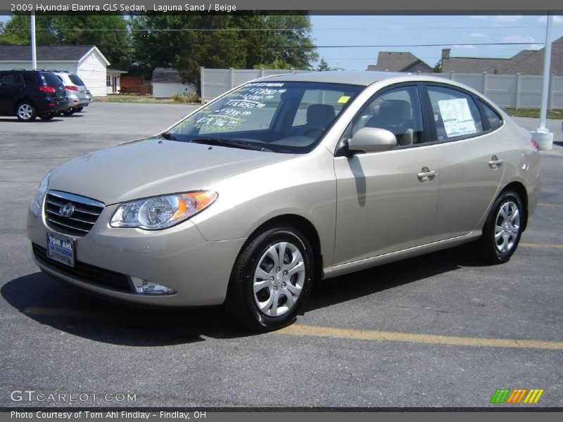 Laguna Sand / Beige 2009 Hyundai Elantra GLS Sedan