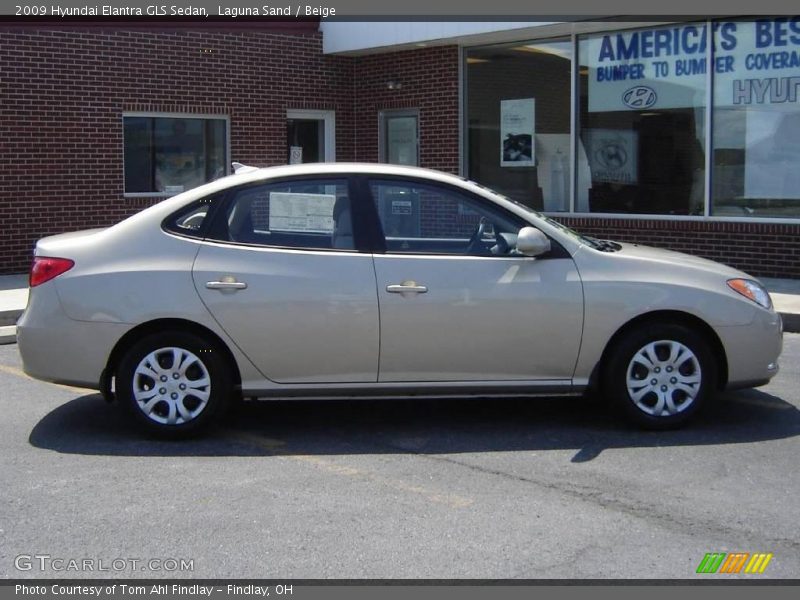 Laguna Sand / Beige 2009 Hyundai Elantra GLS Sedan