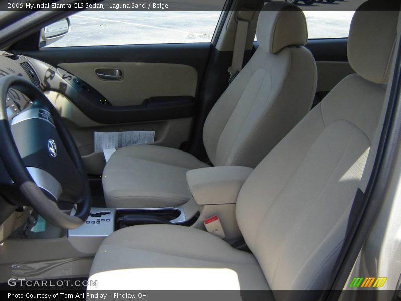 Laguna Sand / Beige 2009 Hyundai Elantra GLS Sedan