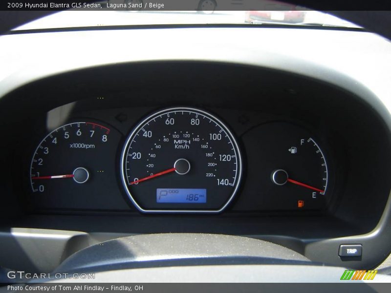 Laguna Sand / Beige 2009 Hyundai Elantra GLS Sedan