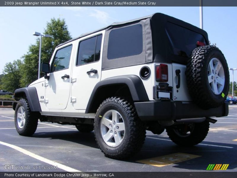 Stone White / Dark Slate Gray/Medium Slate Gray 2009 Jeep Wrangler Unlimited X 4x4