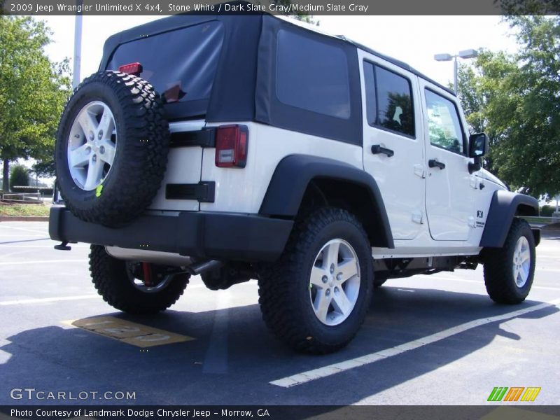 Stone White / Dark Slate Gray/Medium Slate Gray 2009 Jeep Wrangler Unlimited X 4x4