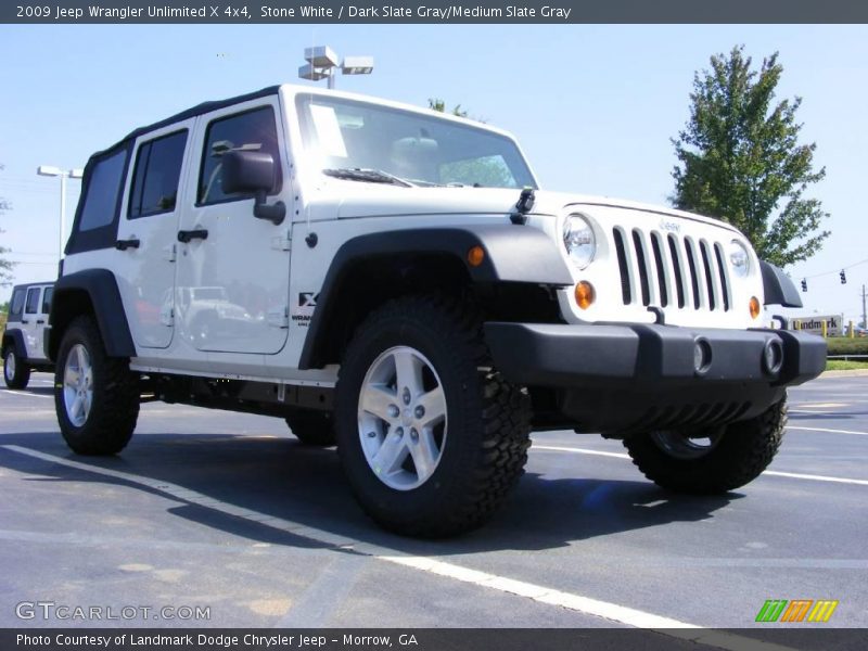 Stone White / Dark Slate Gray/Medium Slate Gray 2009 Jeep Wrangler Unlimited X 4x4