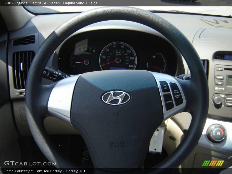 Laguna Sand / Beige 2009 Hyundai Elantra GLS Sedan