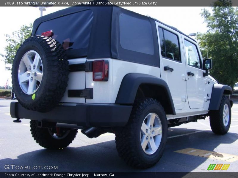 Stone White / Dark Slate Gray/Medium Slate Gray 2009 Jeep Wrangler Unlimited X 4x4