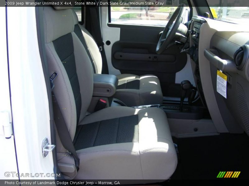 Stone White / Dark Slate Gray/Medium Slate Gray 2009 Jeep Wrangler Unlimited X 4x4