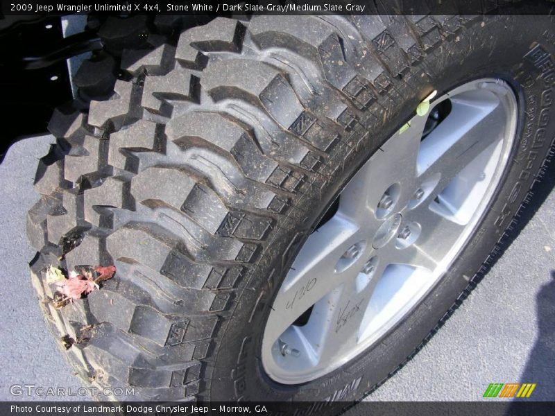 Stone White / Dark Slate Gray/Medium Slate Gray 2009 Jeep Wrangler Unlimited X 4x4