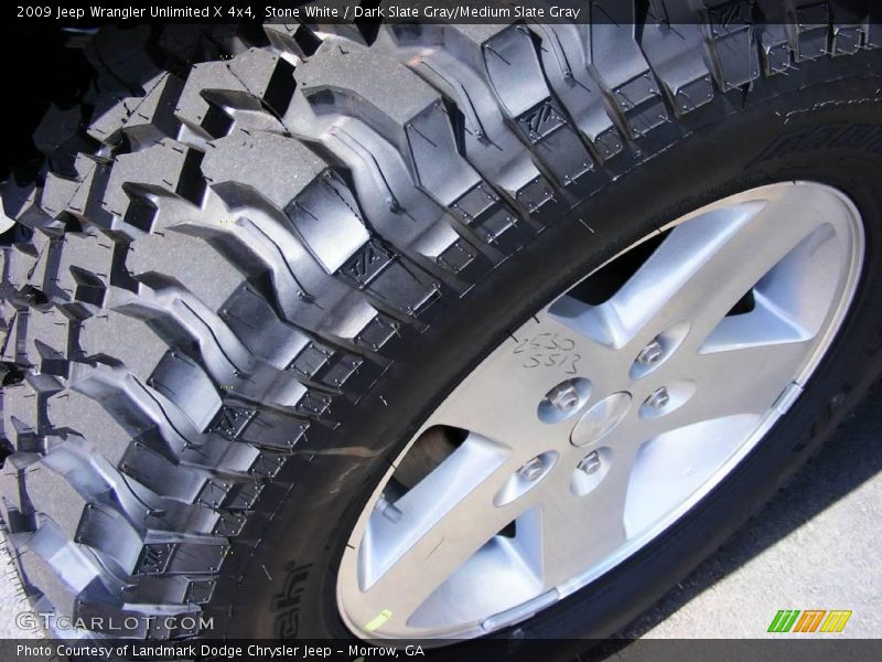 Stone White / Dark Slate Gray/Medium Slate Gray 2009 Jeep Wrangler Unlimited X 4x4