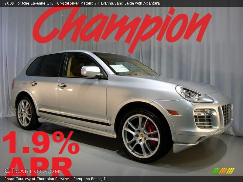 Crystal Silver Metallic / Havanna/Sand Beige with Alcantara 2009 Porsche Cayenne GTS