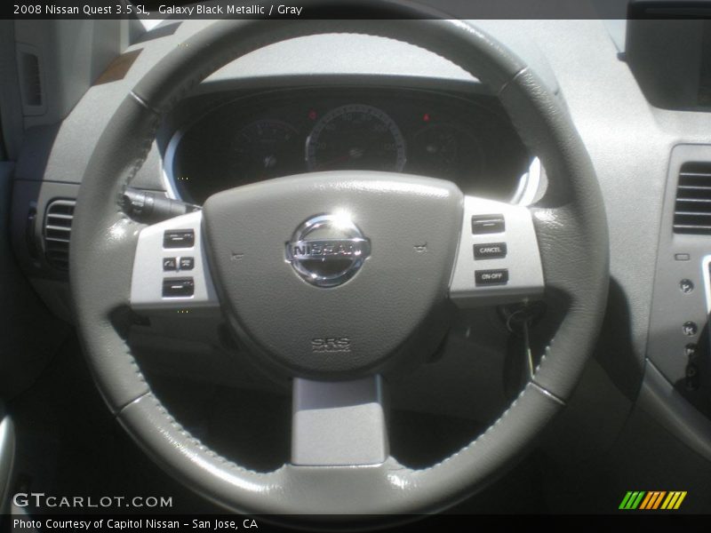 Galaxy Black Metallic / Gray 2008 Nissan Quest 3.5 SL