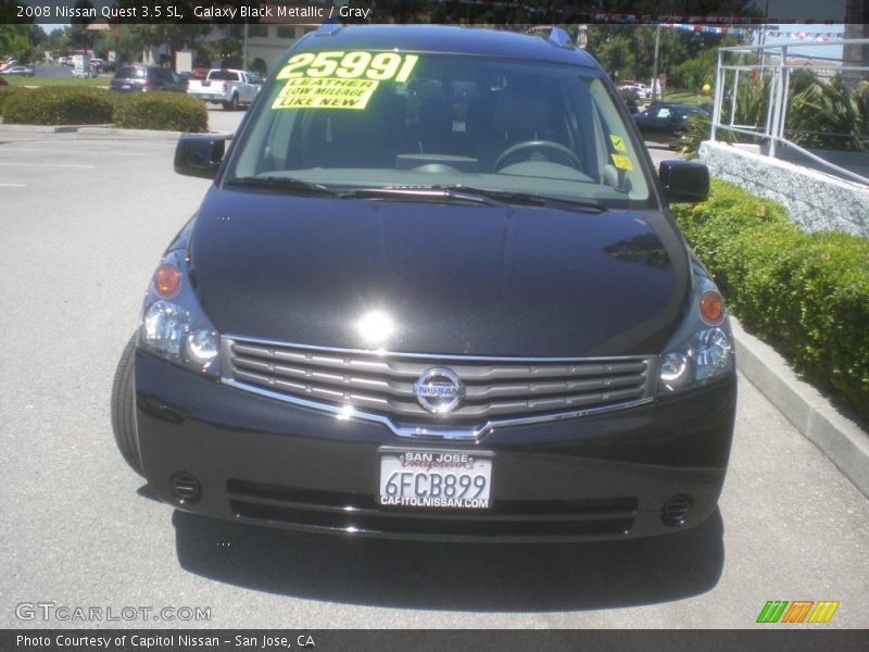 Galaxy Black Metallic / Gray 2008 Nissan Quest 3.5 SL