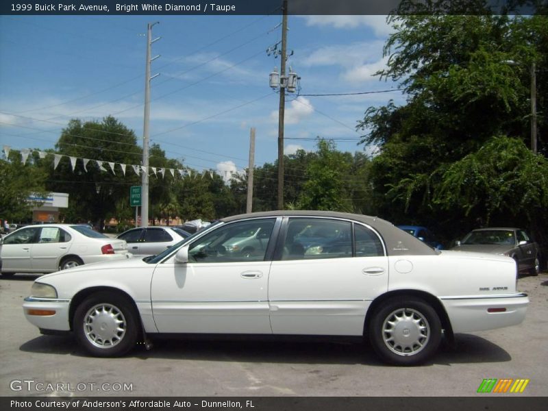 Bright White Diamond / Taupe 1999 Buick Park Avenue
