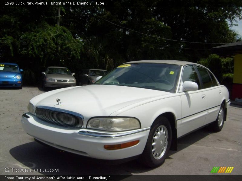 Bright White Diamond / Taupe 1999 Buick Park Avenue