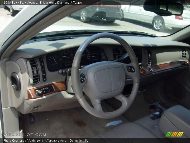 Bright White Diamond / Taupe 1999 Buick Park Avenue