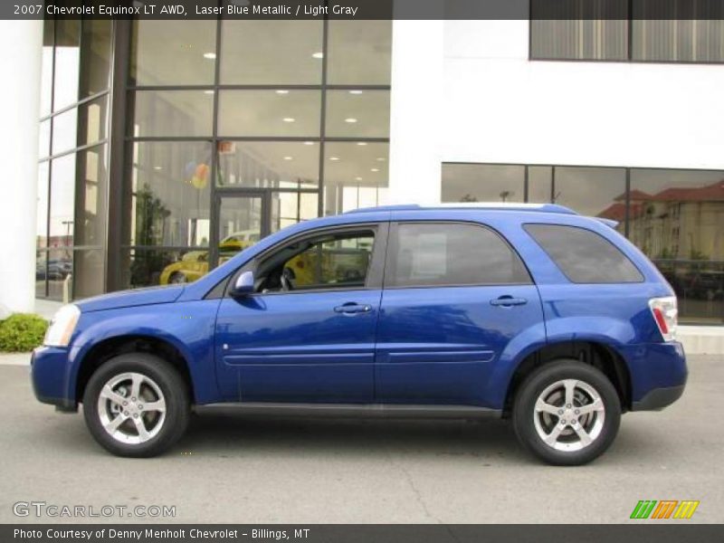 Laser Blue Metallic / Light Gray 2007 Chevrolet Equinox LT AWD