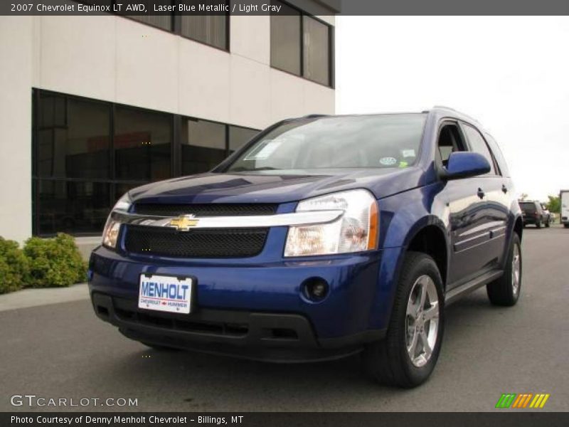 Laser Blue Metallic / Light Gray 2007 Chevrolet Equinox LT AWD
