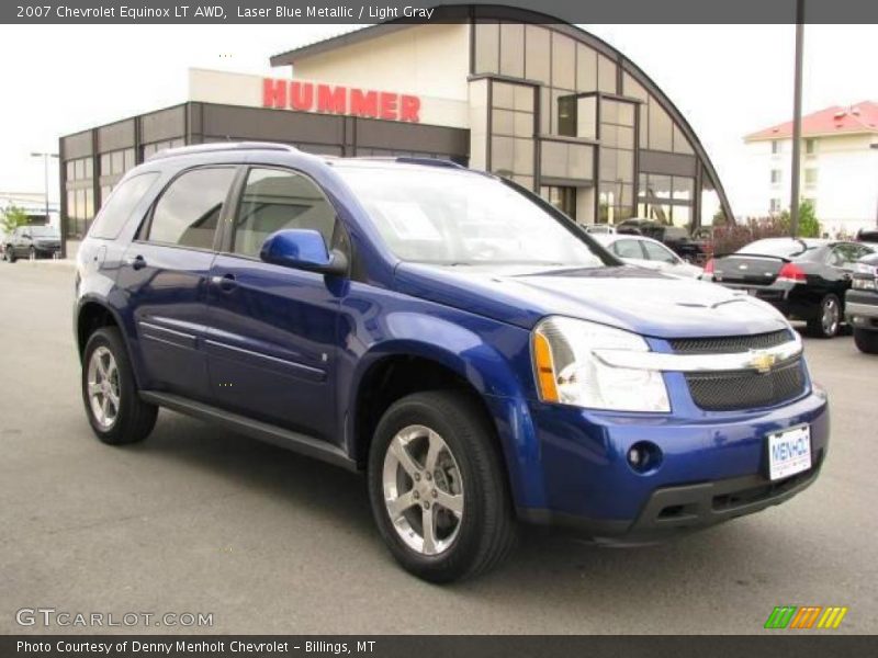 Laser Blue Metallic / Light Gray 2007 Chevrolet Equinox LT AWD