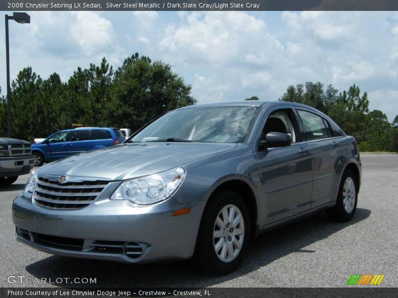 Silver Steel Metallic / Dark Slate Gray/Light Slate Gray 2008 Chrysler Sebring LX Sedan