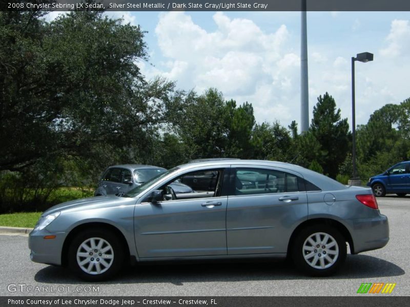 Silver Steel Metallic / Dark Slate Gray/Light Slate Gray 2008 Chrysler Sebring LX Sedan