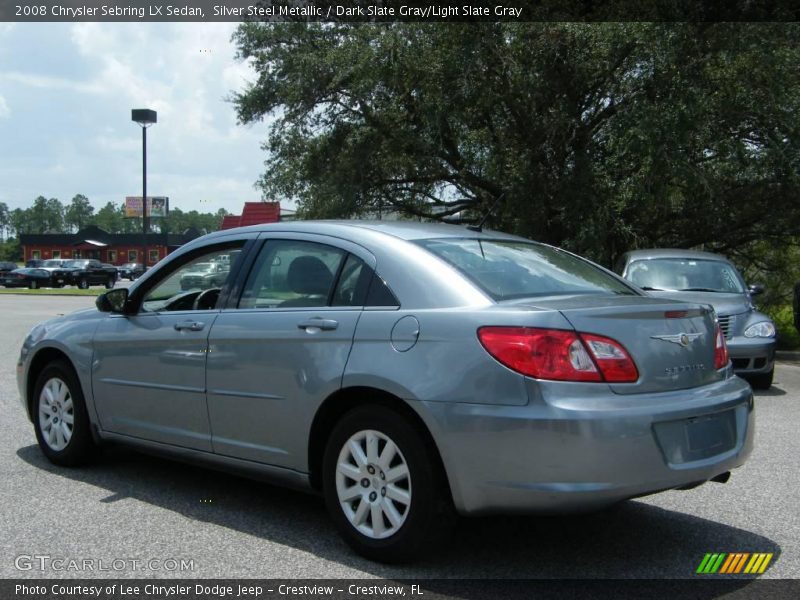 Silver Steel Metallic / Dark Slate Gray/Light Slate Gray 2008 Chrysler Sebring LX Sedan
