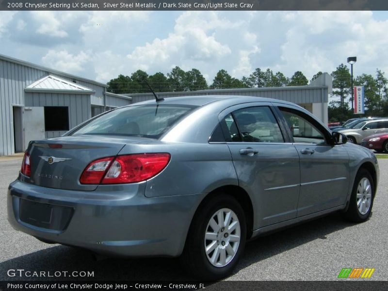 Silver Steel Metallic / Dark Slate Gray/Light Slate Gray 2008 Chrysler Sebring LX Sedan