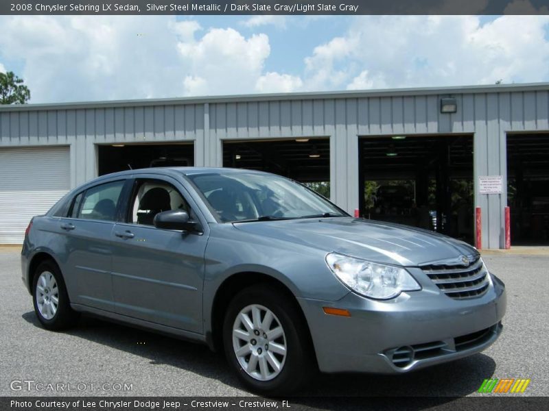 Silver Steel Metallic / Dark Slate Gray/Light Slate Gray 2008 Chrysler Sebring LX Sedan