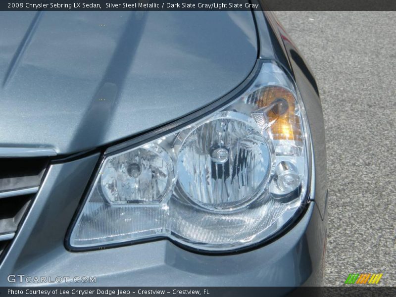 Silver Steel Metallic / Dark Slate Gray/Light Slate Gray 2008 Chrysler Sebring LX Sedan