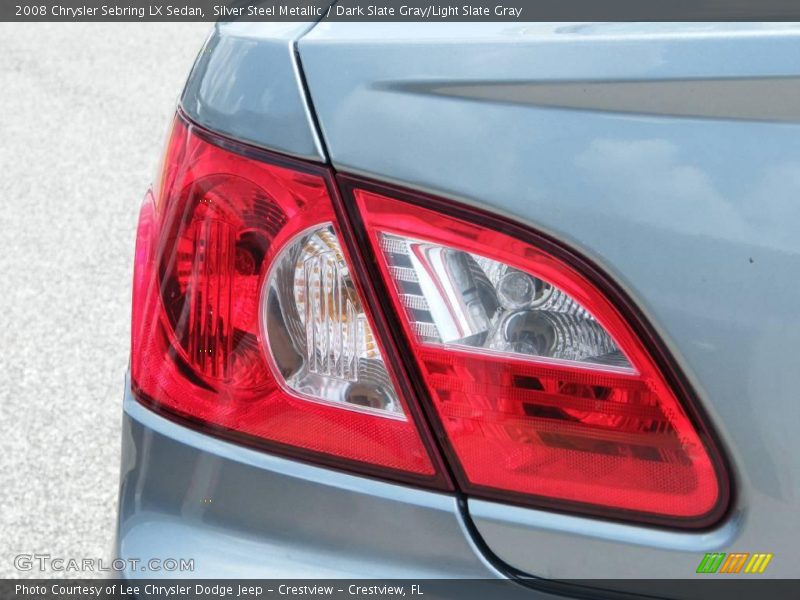 Silver Steel Metallic / Dark Slate Gray/Light Slate Gray 2008 Chrysler Sebring LX Sedan