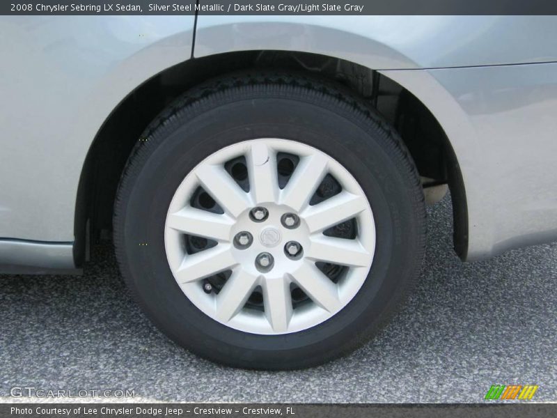 Silver Steel Metallic / Dark Slate Gray/Light Slate Gray 2008 Chrysler Sebring LX Sedan